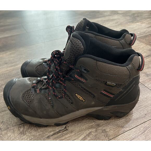 KEEN Utility Men’s 11 EE Lansing Mid Waterproof Leather Steel Toe Work Boot main image 11